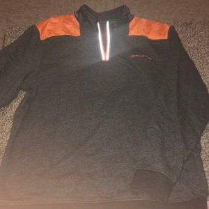 Gray vineyard vines 1/4 zip shep shirt men